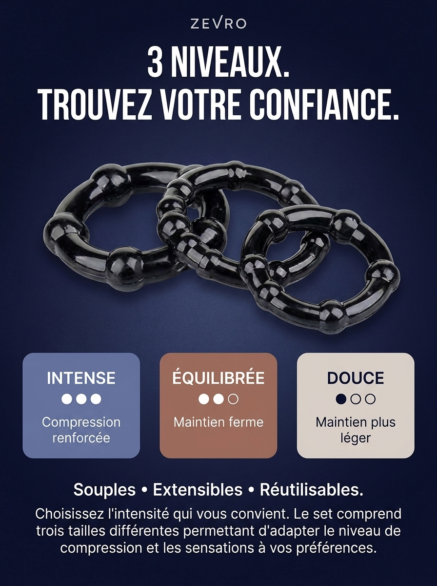 Anneau de fermeté Zevro™ - Trio de 3